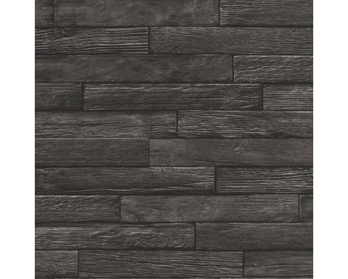 RASCH Vliesbehang 822533 Allegretto houtlook zwart Behang met houtlook