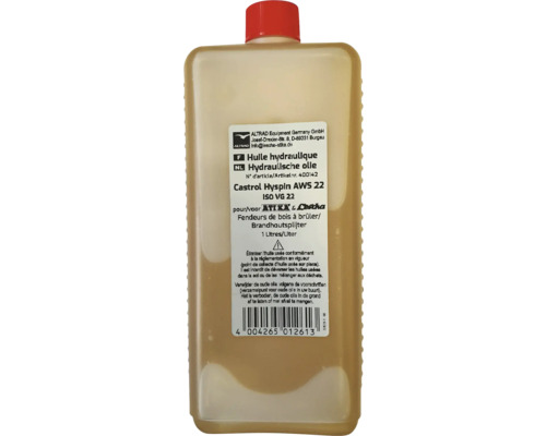 Hydraulische olie in een plastic fles