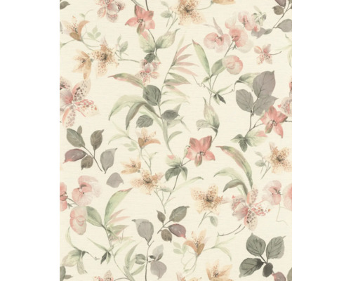 TESA RASCH Zelfklevend Behang 371314 bloemen beige Behang met bloemen en bladeren