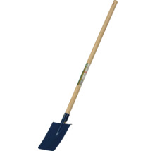 Spade met houten steel