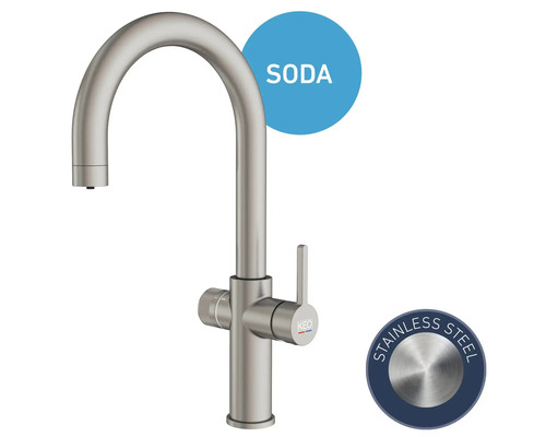 KEO keukenkraan van roestvrij staal met spuitwaterfunctie