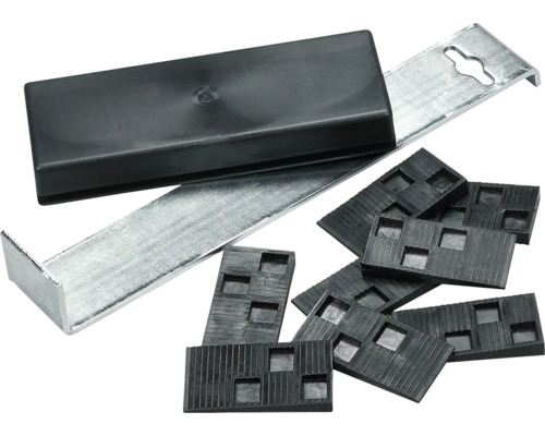 Montage wiggen van kunststof met montage ijzer