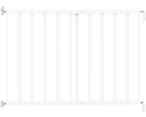 Wit veiligheidshekje ter bescherming van kinderen bij trappen en deuropeningen