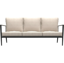 Tuinbank met drie zitplaatsen en kussens