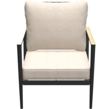 Tuinstoel met armleuningen en zitkussen