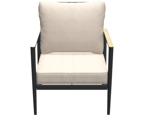 Tuinstoel met armleuningen en zitkussen