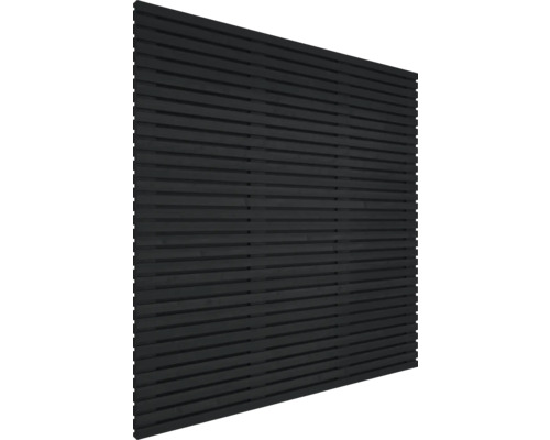 Houten schutting met horizontale latten