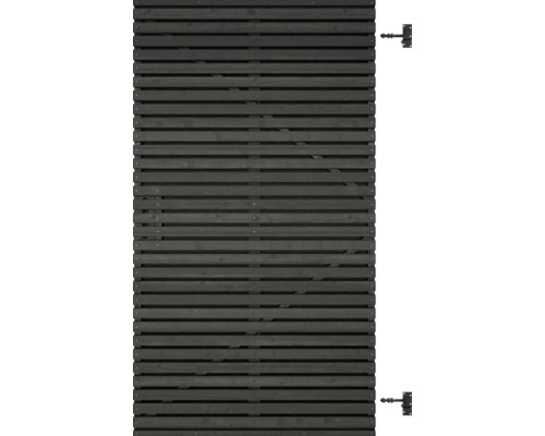 Houten schutting met beslag voor de tuin