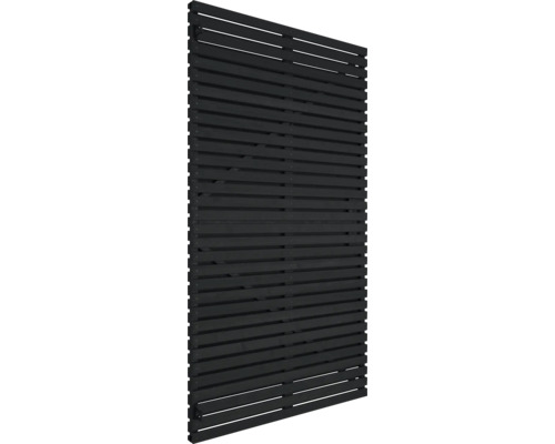 Houten privacyscherm met horizontale lamellen