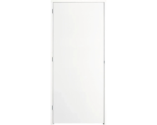 Binnendeur kozijncombinatie stomp links wit gegrond 56x90 mm, 201,5x73 cm Witte binnendeur met beslag
