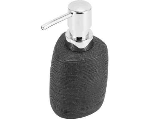 Keramische zeepdispenser met chromen pomp