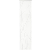 Wit rolgordijn met geometrisch patroon voor ramen