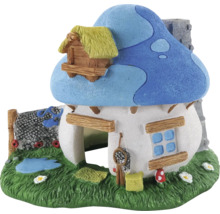 Decoratief paddenstoelhuisfiguur voor een aquarium