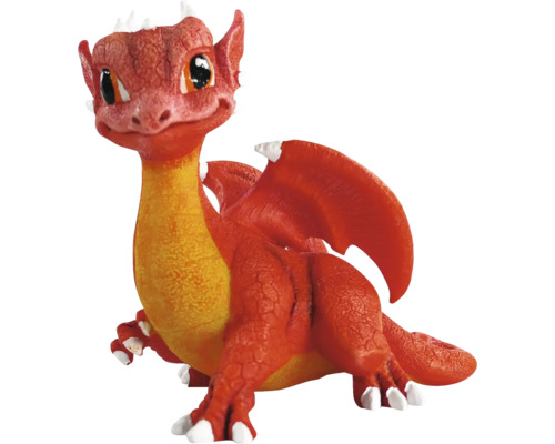ORBIT Aquariumdecoratie Dino rood 10 x 7 x 9 cm Decoratief drakenbeeld van kunststeen