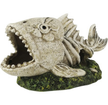 Decoratie voor een aquarium in de vorm van een vissenskelet.