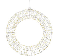 Metalen ring met verlichting als decoratie