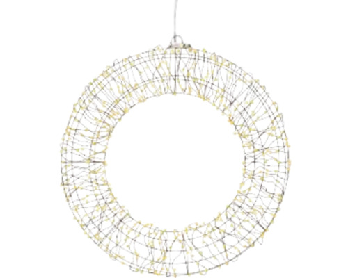 Metalen ring met verlichting als decoratie