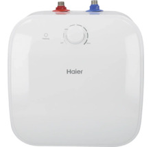 Haier boiler met temperatuurregelaar en aansluitingen voor koud en warm water