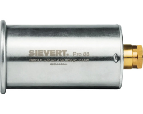 Sievert Pro 88 branderkop van metaal, 60 mm diameter