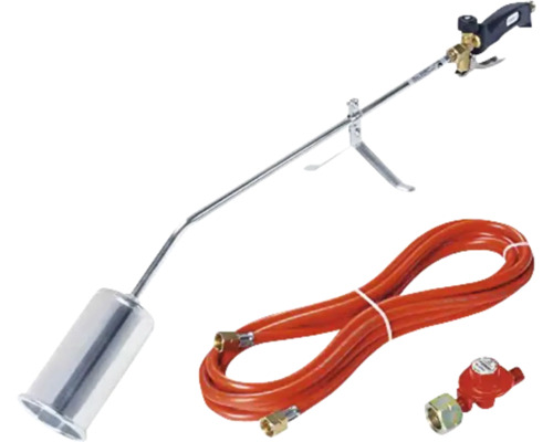 Dakbrander met slang en regelaar