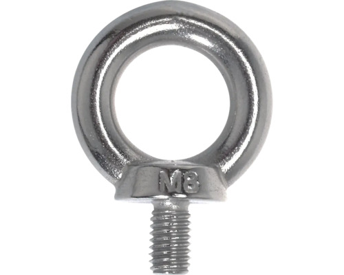 Oogbout van metaal met M8 schroefdraad.