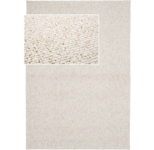 Wollen vloerkleed met verschillende texturen