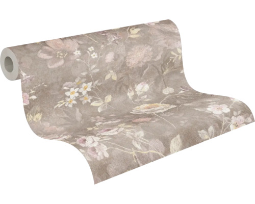 Behangrol met bloemmotief