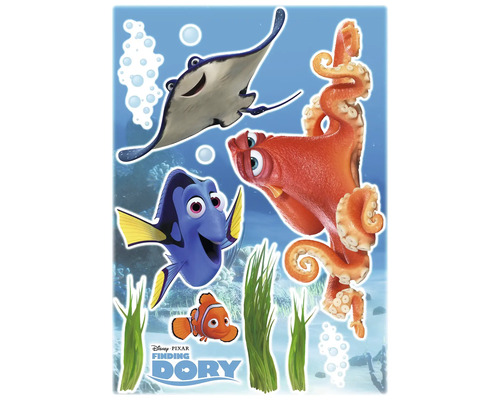 KOMAR Muursticker Disney Dory and friends 50x70 cm