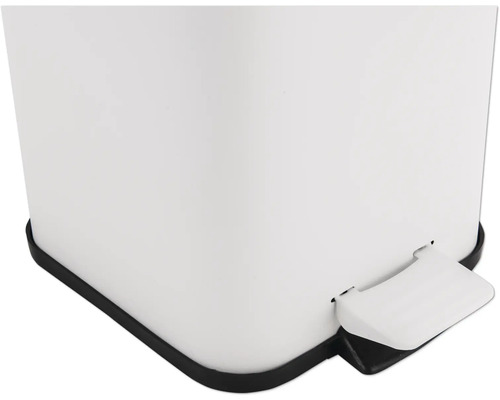 Detail van een afvalemmer met pedaalmechanisme