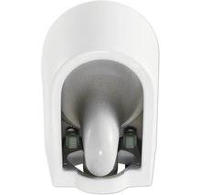 Wit urinoir van bovenaf