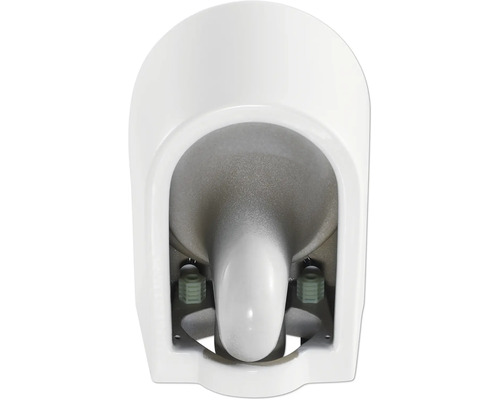 Wit urinoir van bovenaf