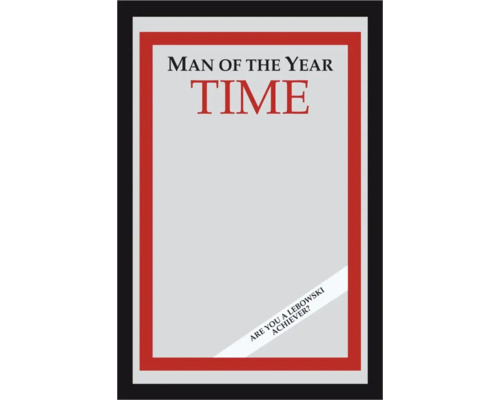 Bedrukte spiegel Man of the Year 22x32 cm Time Magazine Man van het Jaar voorpagina