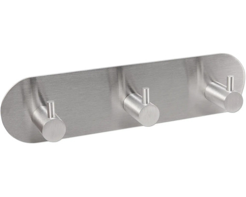 Garderobehaken van roestvrij staal met drie haken