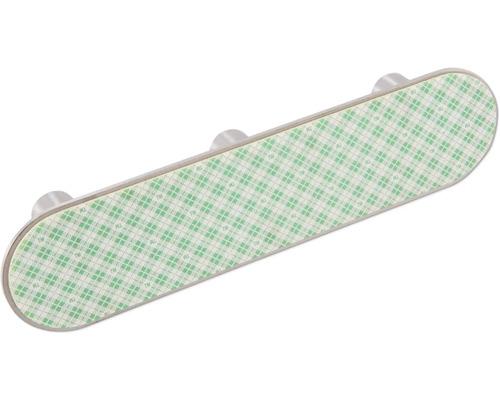 Achterkant van een kledingroedesteun met kleefoppervlak