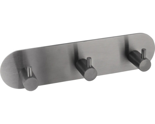 Kapstok met drie haken van roestvrij staal