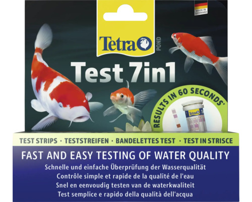 TETRA Teststrips test 7 in 1, 25 st Tetra Pond Test 7in1 voor snelle en eenvoudige waterkwaliteitscontrole