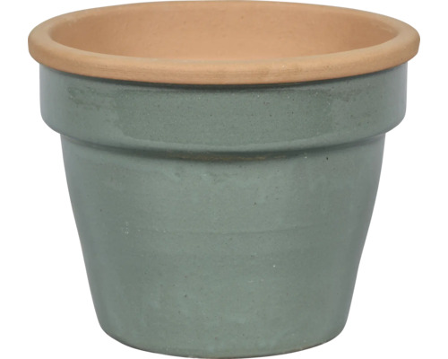 LAFIORA Bloempot Klei grijs Ø 34 cm H 26,5 cm Bloempot van keramiek