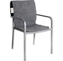 Tuinstoel met armleuningen en stoffen bekleding