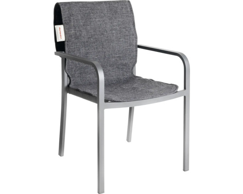 MONTANDOR Infrarood verwarmde stoelhoes grijs 48x145 cm