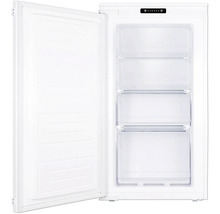 Vriezer met open deur en laden