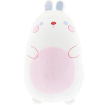 Wit knuffelkonijn met roze details
