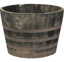 Houten vat met metalen banden