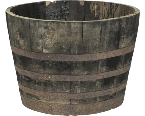 Houten vat met metalen banden