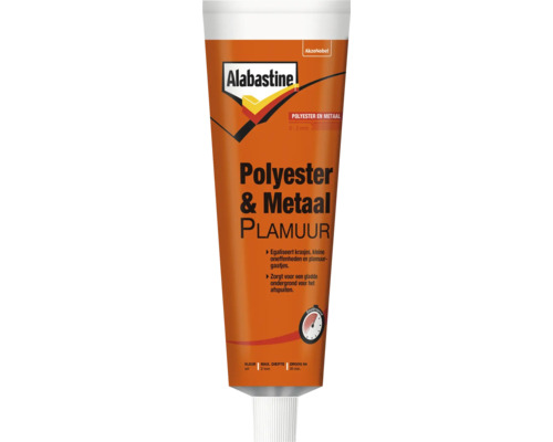 ALABASTINE Polyester & metaal plamuur 125 ml Alabastine Polyester en Metaal Plamuur Tube