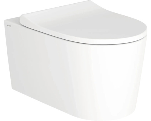 Wandcloset met gesloten toiletzitting