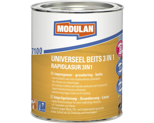 MODULAN 7100 Universeel beits 3-in-1 mat transparant 750 ml MODULAN 7100 Universeel beits 3-in-1 mat transparant 750 ml