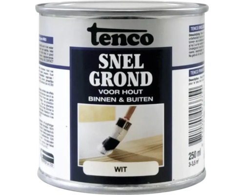 TENCO Snelgrond wit 750 ml Tenco Snelgrond voor hout, 250 ml blik