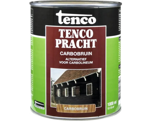 TENCO Pracht carbobruin 10 l Tenco Pracht Carbobruin Alternatief voor Carbolineum 1000 ml blik