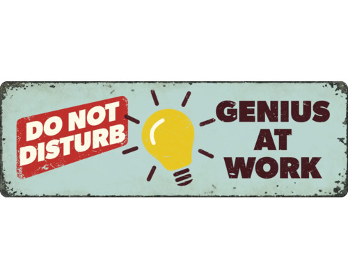 PLENTY GIFTS Metalen bord Do not disturb 27x9 cm