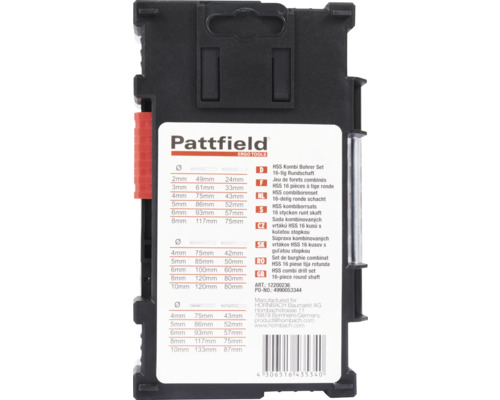 Pattfield combiborenset productdetailinformatie